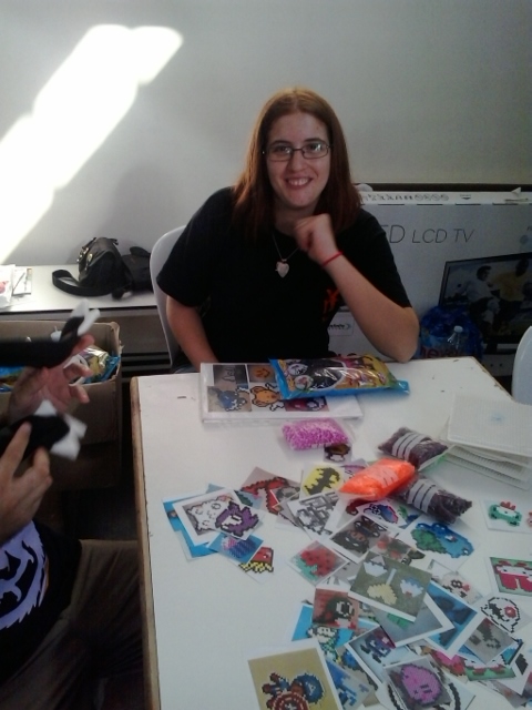 Taller de Hama Beads por Natsukaido, con Amanda