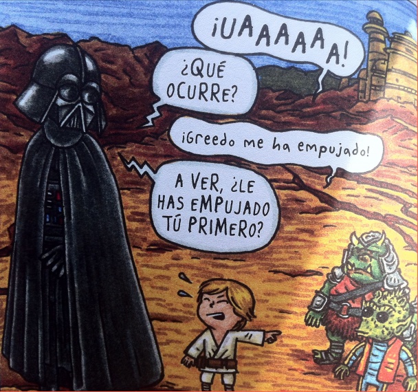 Darth Vader e hijo Greedo