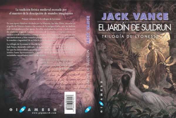 Trilogía de Lyonesse editada por Gigamesh del autor Jack Vance portada Enrique Coromines
