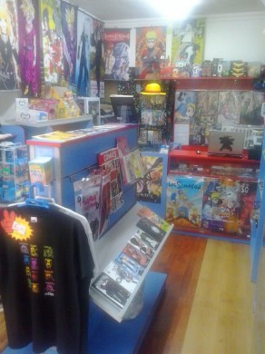 Interior de la tienda.