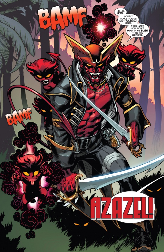 Impresionante Azazel en Amazing X-Men #1