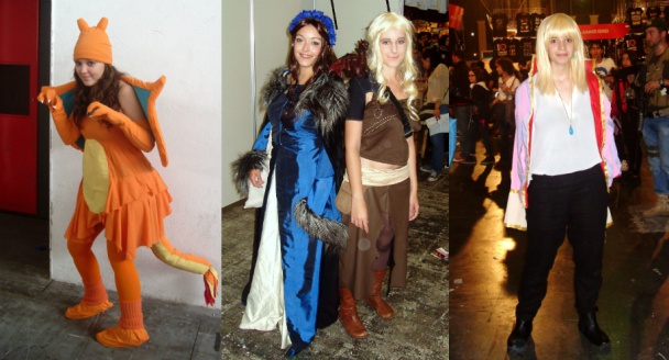 Cosplay de Charizard de Pokémon, Lyanna Stark y Daenerys Targaryen y Howl de El Castillo 