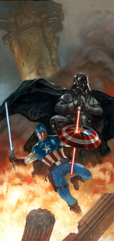 Dave Dorman nos presenta: Capitán América vs Darth Vader 2 CAPITÁN AMÉRICA vs DARTH VADER