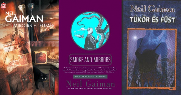 Portadas de Humo y Spejos (Smoke and Mirrors) de Neil Gaiman