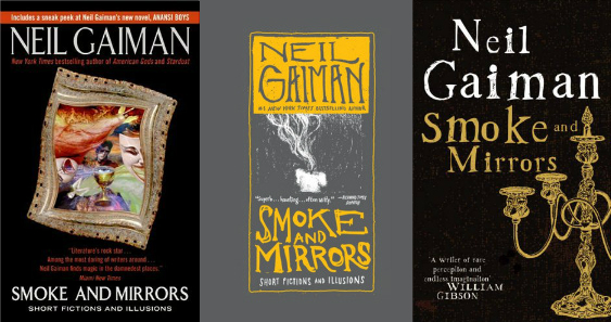 Portadas de Humo y Spejos (Smoke and Mirrors) de Neil Gaiman