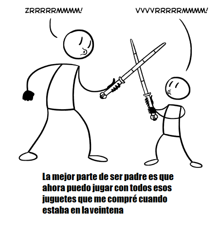 Lo que ha dado de sí el humor en Internet esta semana VOL.25 13 padre-jugando-con-niño-con-espadas-laser