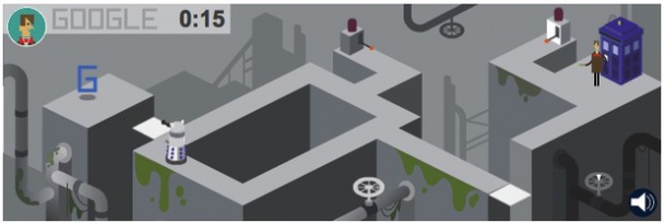 Google homenajea a Doctor Who en su doodle de hoy 2 who2