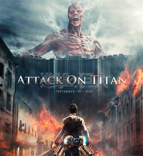 Cartel no oficial de un live action de "Ataque a los Titanes"