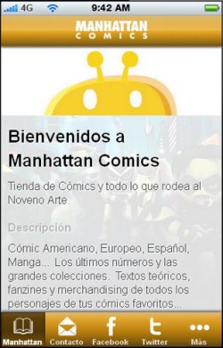 App de Manhattan Comics