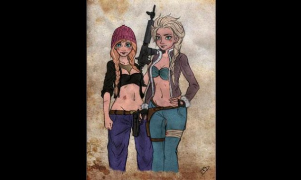 Princesas Disney y Muertos Vivientes 4 disney_walking_dead4