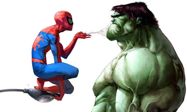 spiderman vs hulk