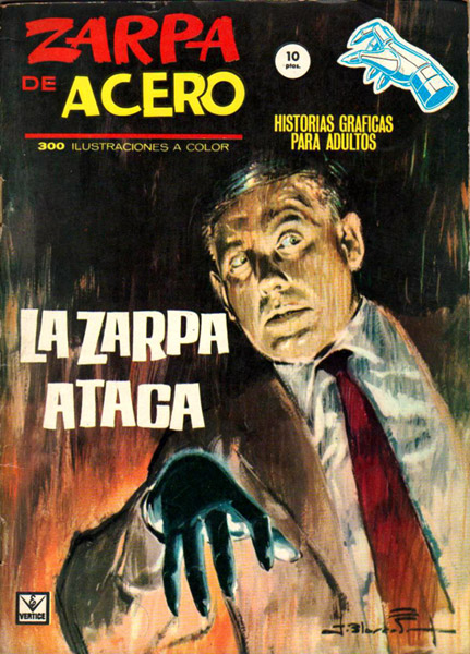 Portada de "La Zarpa de Acero", de los hermanos Blasco