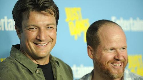 Nathan Fillion y Joss Whedon