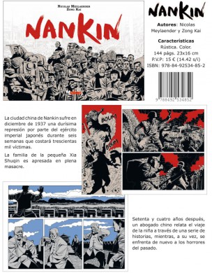 Novedad Ediciones Kraken: Nankin 1 Nankin