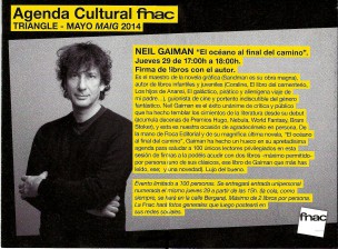 Neil Gaiman en Fnac Triangle Barcelona 2 Neil Gaiman Barcelona 1