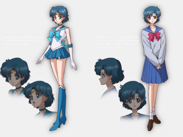 Fecha de estreno y diseños de Pretty Guardian Sailor Moon Crystal 4 Diseño de personajes del nuevo anime basado en el popular manga shoujo de Naoko Takeuchi y titulado Pretty Guardian Sailor Moon Crystal: Usagi Tsukino (Sailor Luna), Ami Mizuno (Marinera Mercurio), Rei Hino (Marinera Marte), Makoto Kino (Marinera Júpiter) y Minako Aino (Marinera Venus).