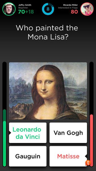 La app de la semana: QuizUp 5 ejemplo partida