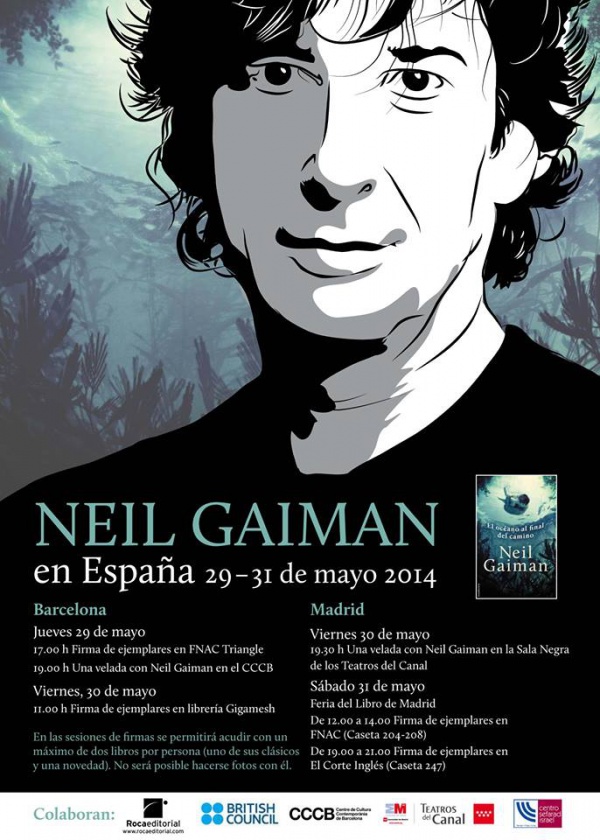 neil gaiman barcelona madrid mayo junio