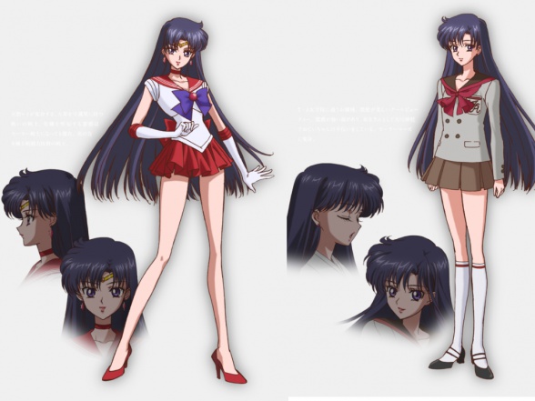 Fecha de estreno y diseños de Pretty Guardian Sailor Moon Crystal 5 Diseño de personajes del nuevo anime basado en el popular manga shoujo de Naoko Takeuchi y titulado Pretty Guardian Sailor Moon Crystal: Usagi Tsukino (Sailor Luna), Ami Mizuno (Marinera Mercurio), Rei Hino (Marinera Marte), Makoto Kino (Marinera Júpiter) y Minako Aino (Marinera Venus).