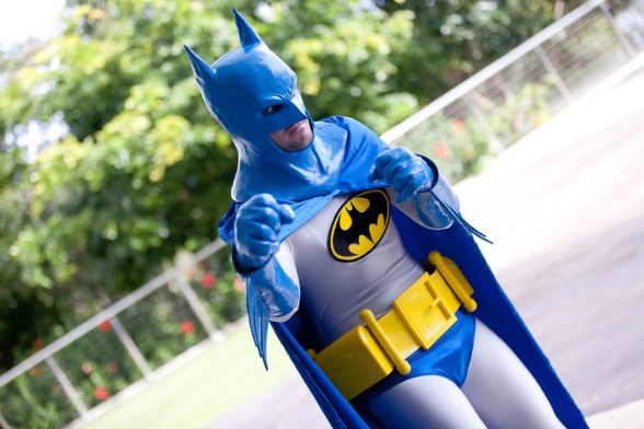 Batman cosplay retro