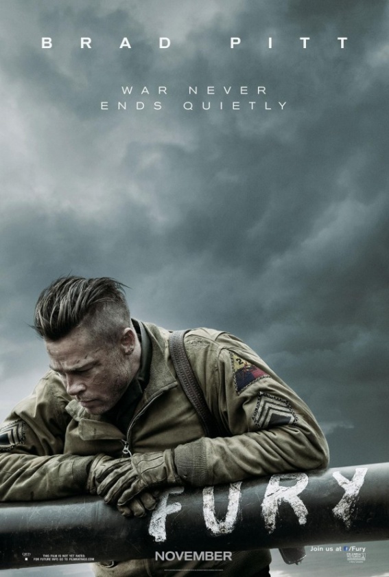 Primer cartel de la nueva película de Brad Pitt 1 Fury