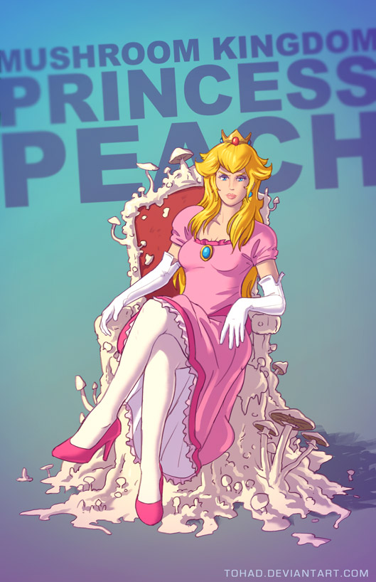 Reimagina los personajes de videojuegos 9 princesspeach