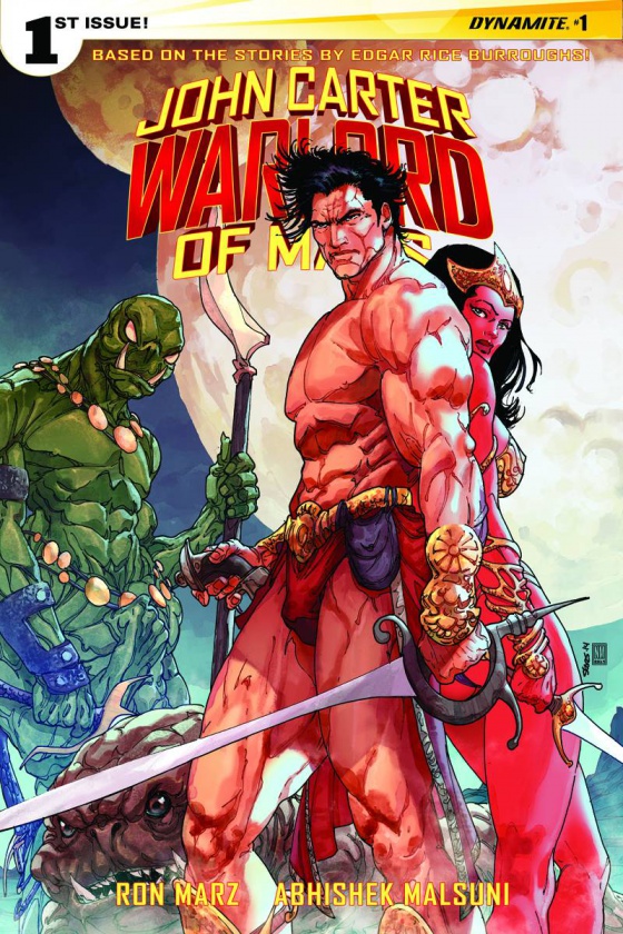 Portada del primer número de John Carter Warlord of Mars de Marz y Malsuni