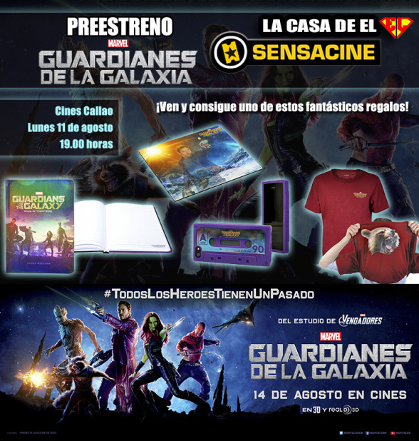 Sorteamos 10 entradas dobles para la 'premiere' de 'Guardianes de la Galaxia' 1 Sensacine Guardianes de la Galaxia
