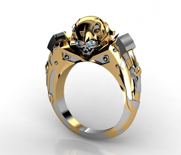 Lleva a Bumblebee en tu mano con este anillo de oro y diamantes