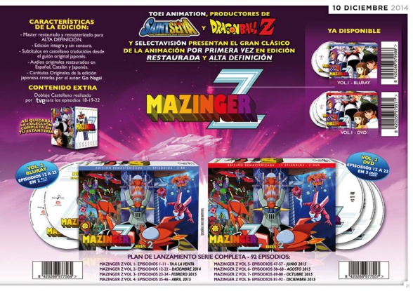 Novedades de Selecta Visión para diciembre de 2014 4 Mazinger Z Box 2