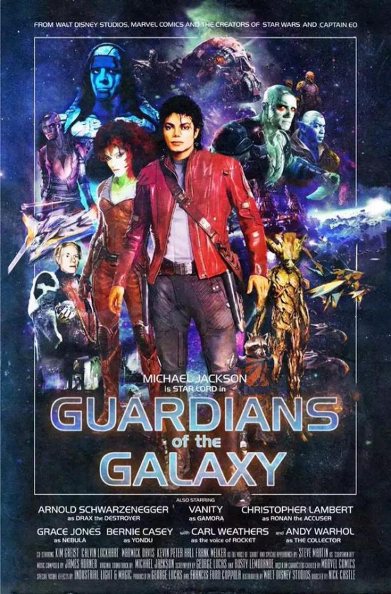 Michael Jackson y Arnold Schwarzenegger en 'Guardianes de la Galaxia' 1 Póster Guardianes de la Galaxia Michael Jackson