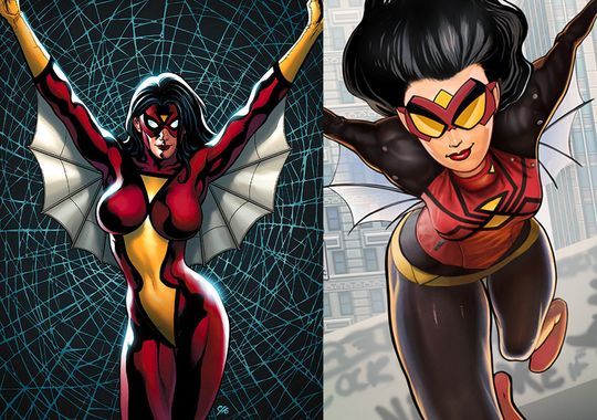 Spider-Woman cambia de look 1 Spider-Woman-comparación