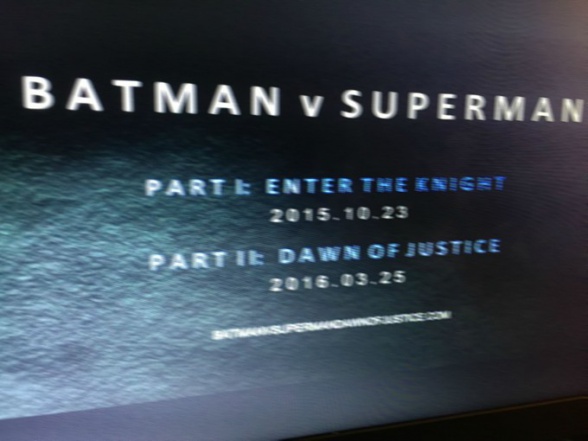 Batman V Superman dos partes