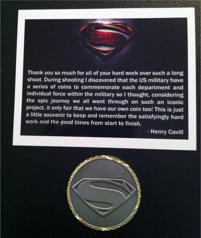 Henry Cavill Monedas Batman V Superman Man of steel
