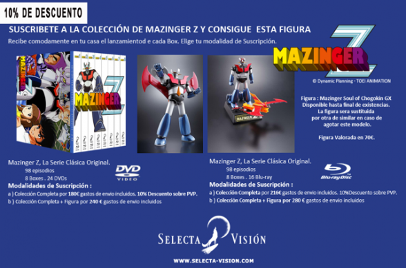 Lanzamientos de febrero de SelectaVisión 3 Mazinger Z Colección
