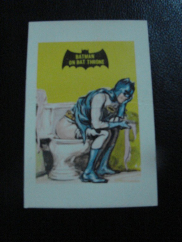 carta extra rara batman lavabo