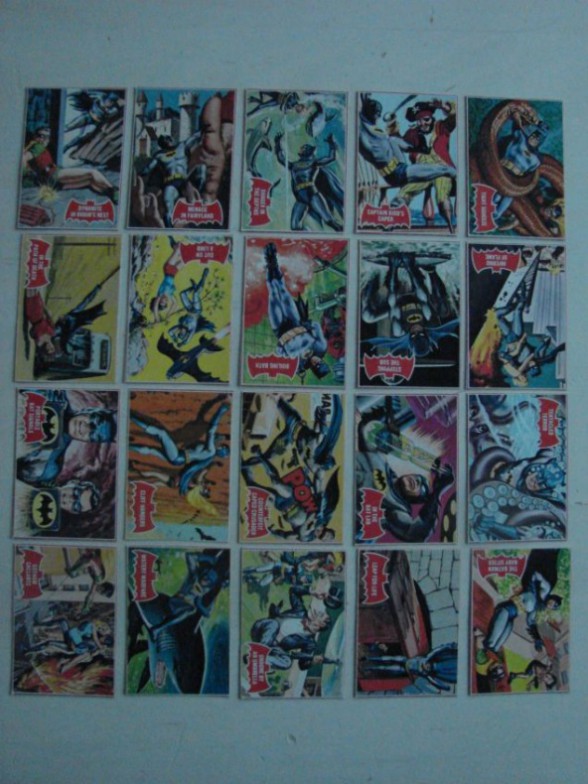 coleccion cartas coleccionables batman topps 1966