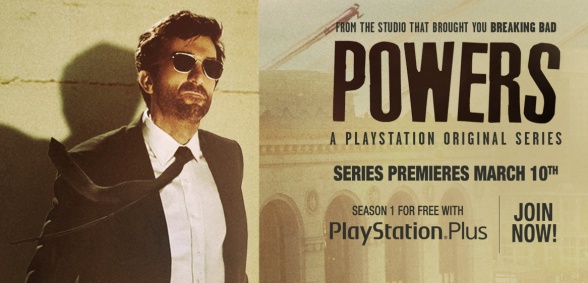 Anuncio de la serie Powers en PlayStation Network