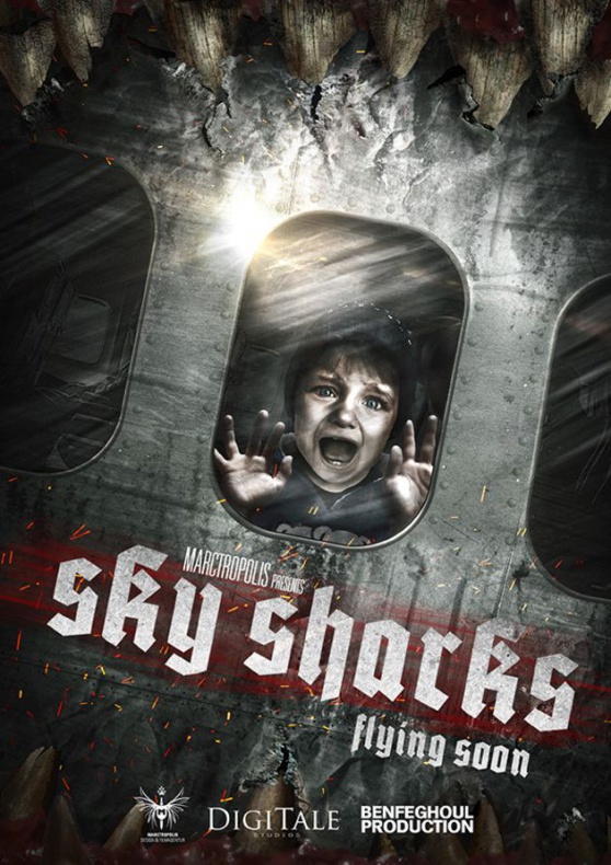 Póster vertical de Sky Sharks