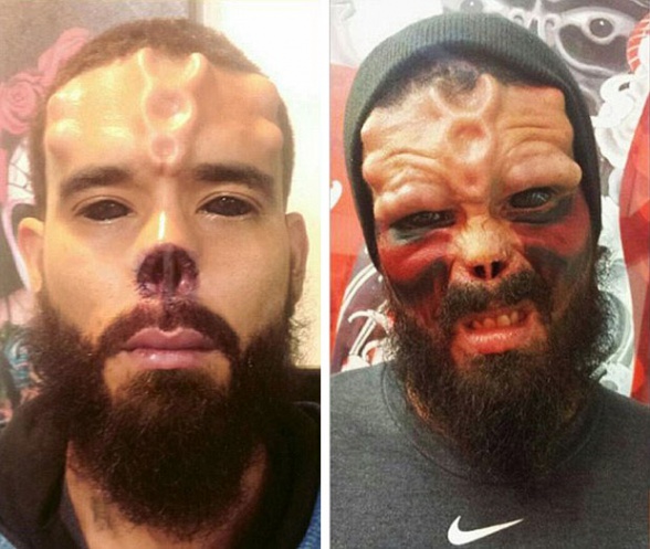 Un hombre se opera la cara para parecerse a Cráneo Rojo 3 Henry Damon - Cráneo Rojo