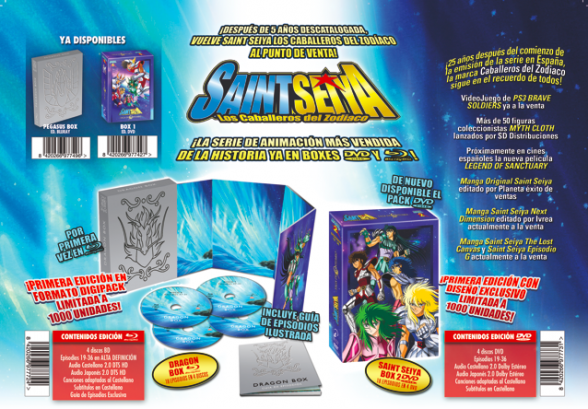 Lanzamientos de SelectaVisión para marzo de 2015 2 Saint Seiya Box 2