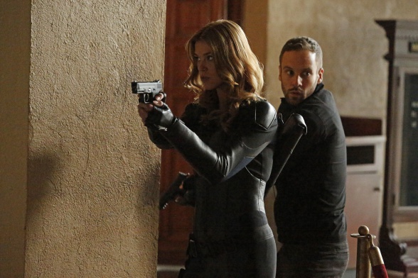 Palicki y Blood Agentes de SHIELD