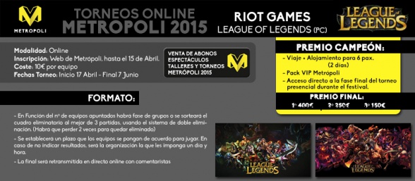 Metrópoli Torneos de videojuegos