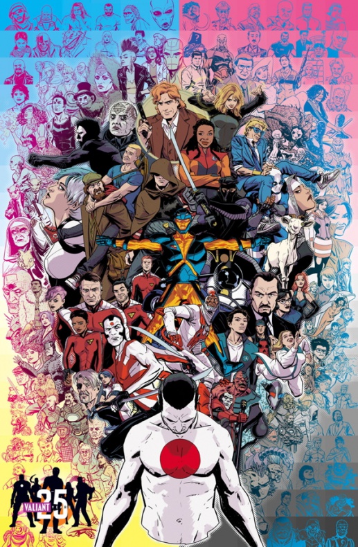 Póster de Kano celebrando el 25 aniversario de Valiant