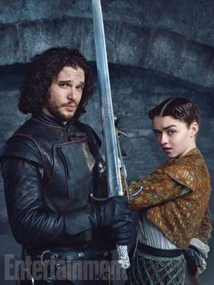 ‘Juego de Tronos’ adelantará el final de los libros 1 arya-stark-jon-nieve-juego-de-tronos-ew-1