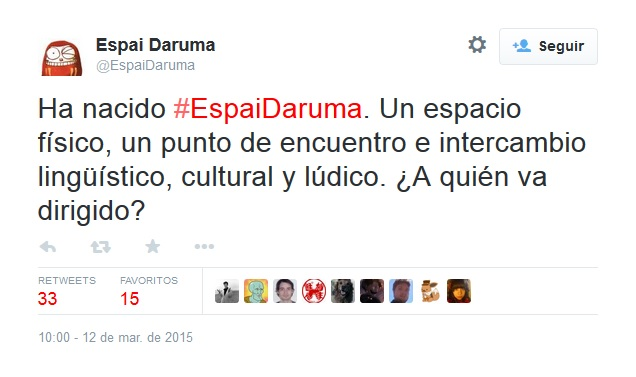 Nace 'Espai Daruma' como alternativa cultural japonesa 1 espai daruma tweet