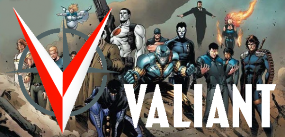 Valiant - logo con personajes