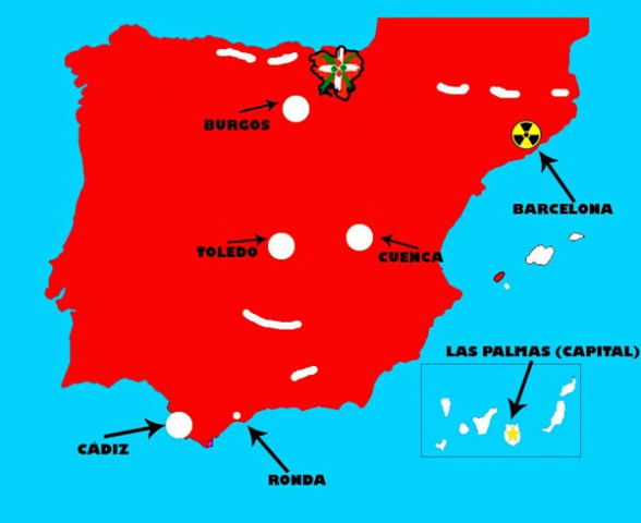 Mapa España Zombi