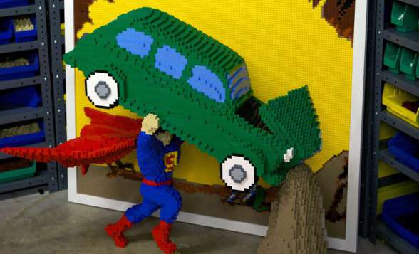 Action Comics Superman LEGO destacada