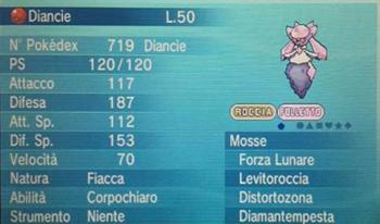 Vuelven a repartir a Diancie para Pokémon ORAS 1 Diancie